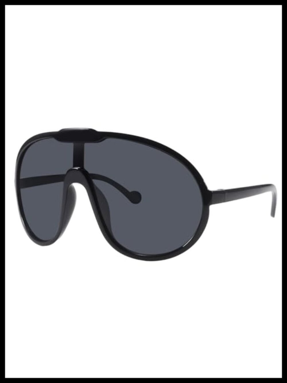 Oversized Shield Sunglasses Women One Piece Large Frame UVA UVB Protection